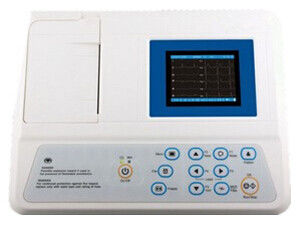 Dispositif portatif 80mm d'Ecg de machine d'électrocardiogramme enregistrement de format des 3 Manche